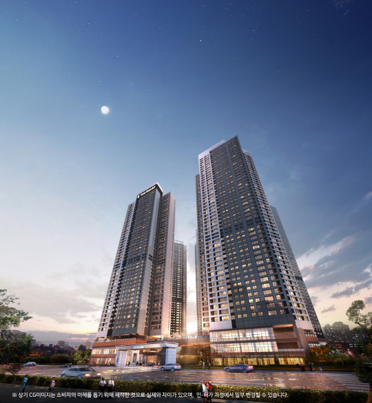 '더샵 퍼스트월드 서울' 투시도. [포스코이앤씨 제공]